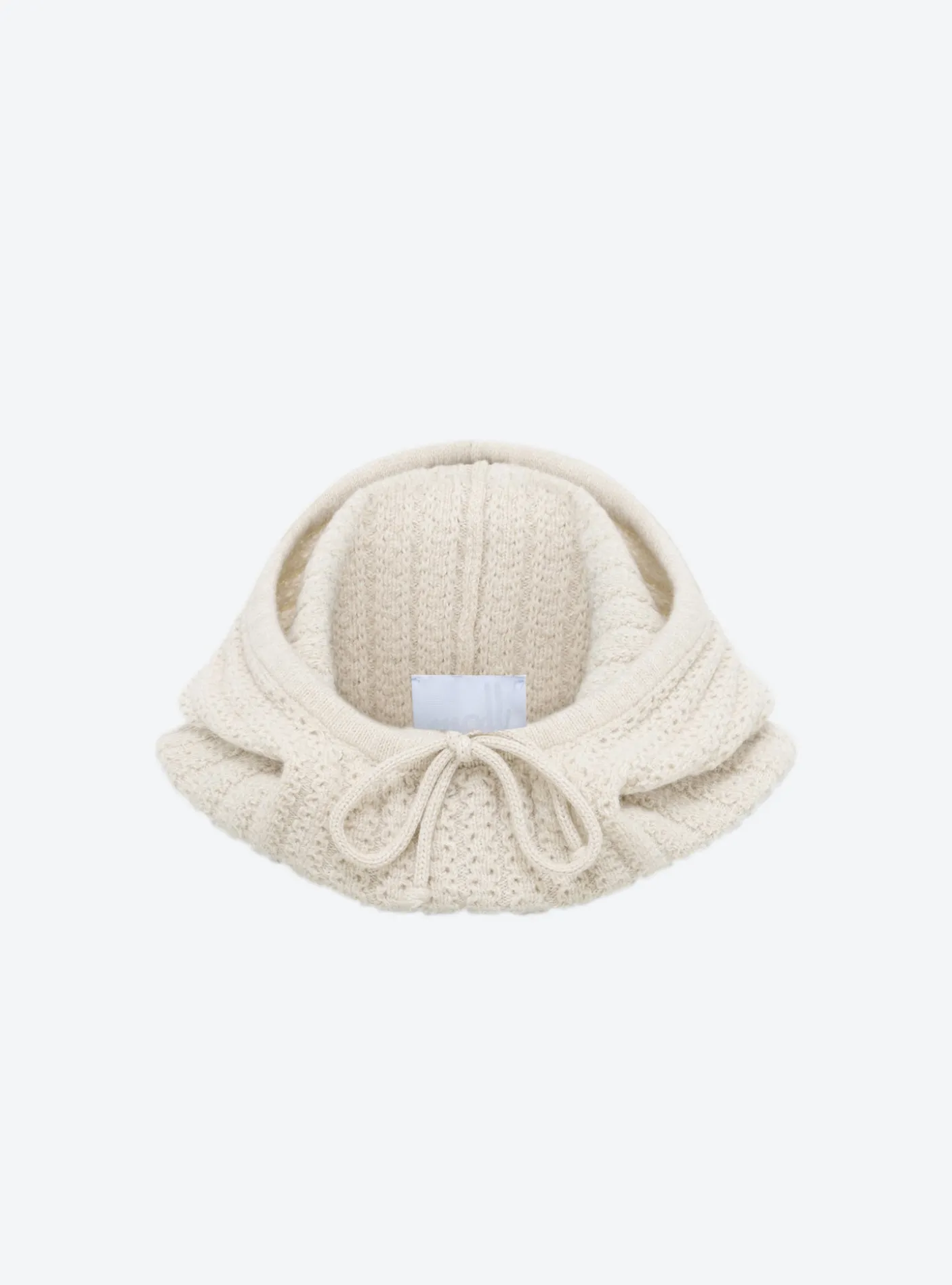 cagoule en maille torsadée