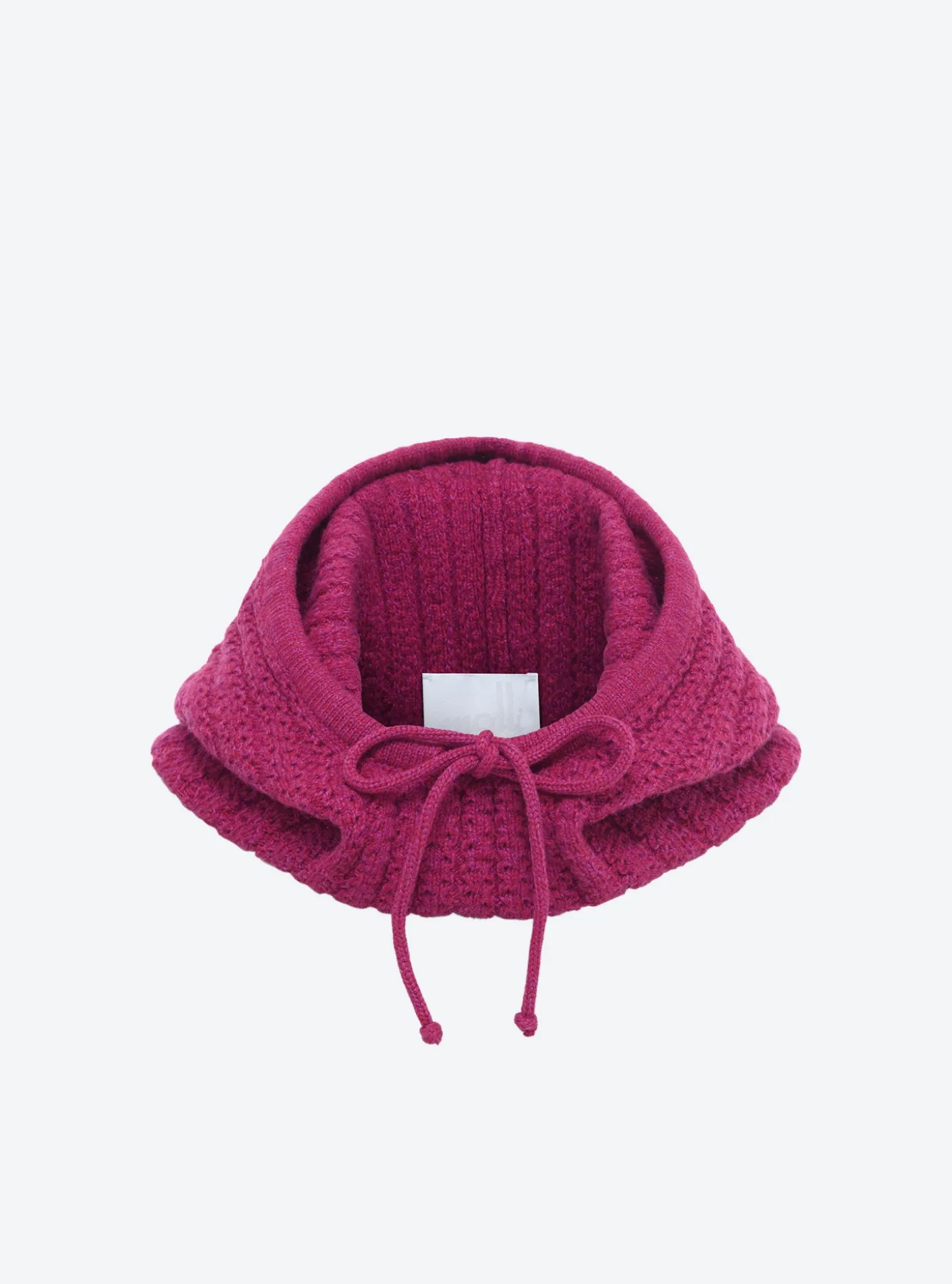cagoule en maille torsadée