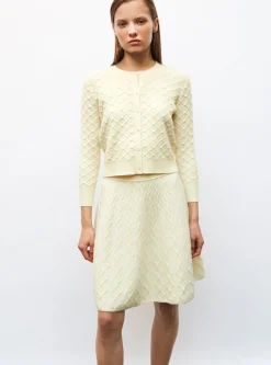 cardigan maille boutis