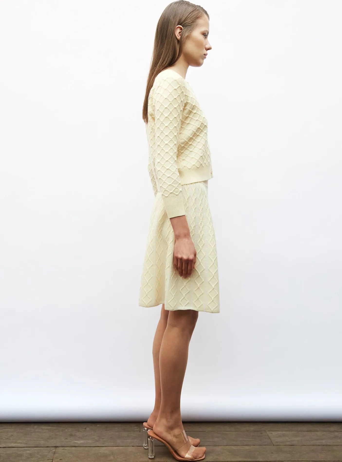 cardigan maille boutis