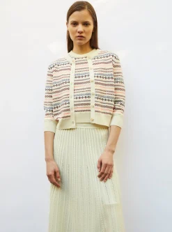 cardigan maille jacquard fair isle