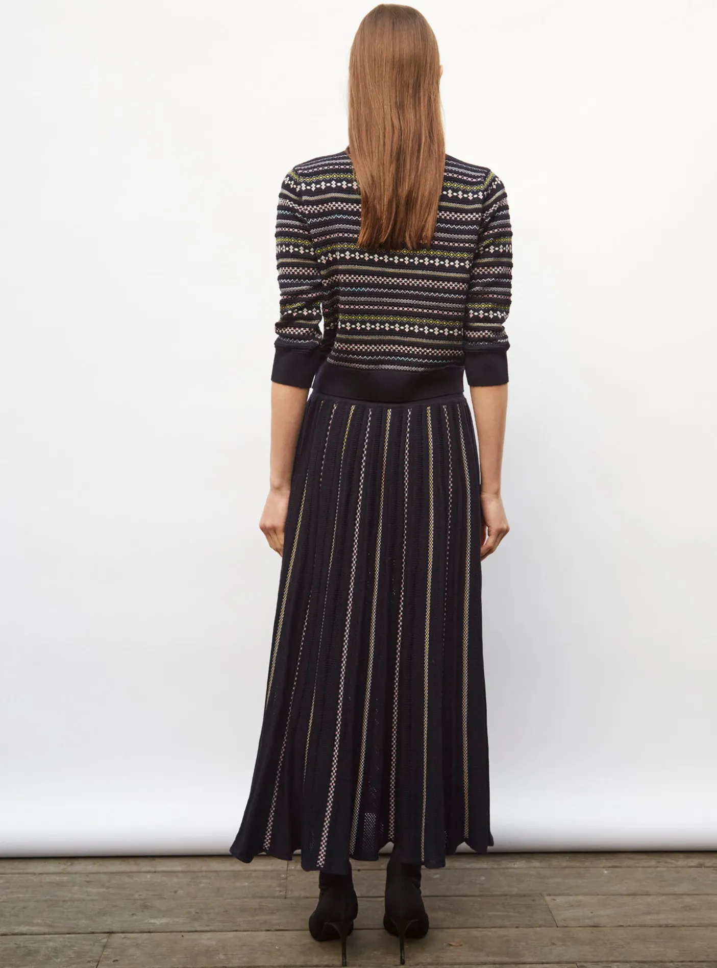 cardigan maille jacquard fair isle