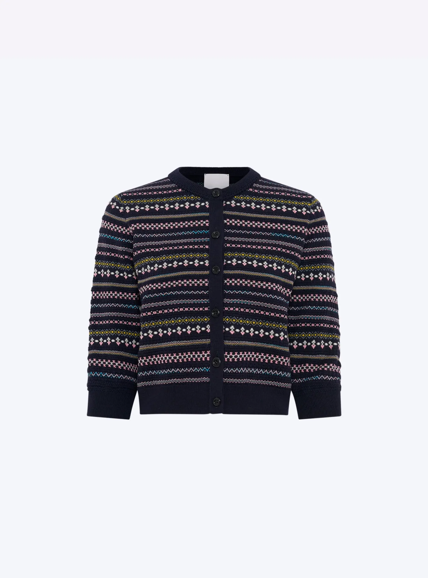 cardigan maille jacquard fair isle