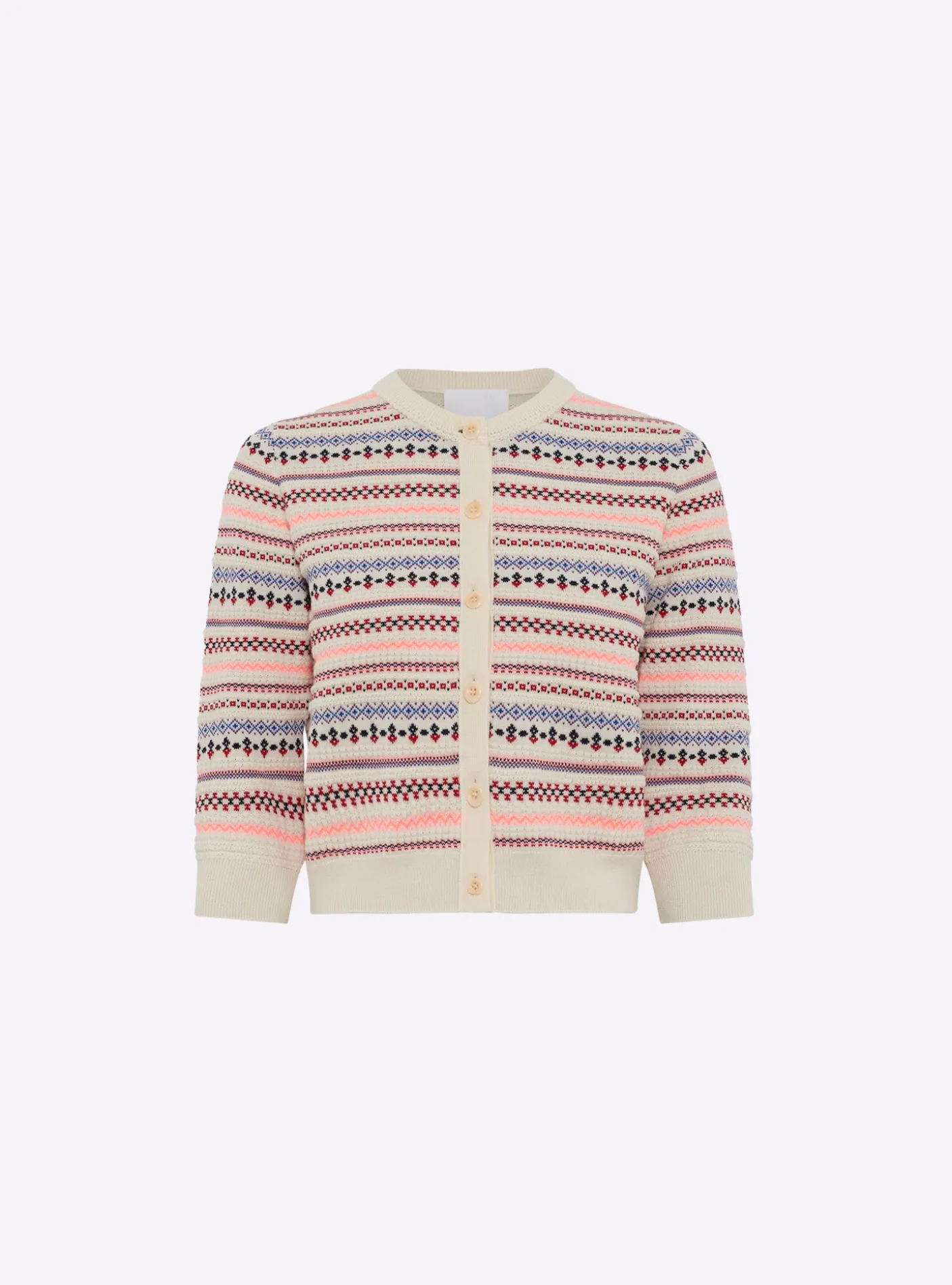 cardigan maille jacquard fair isle
