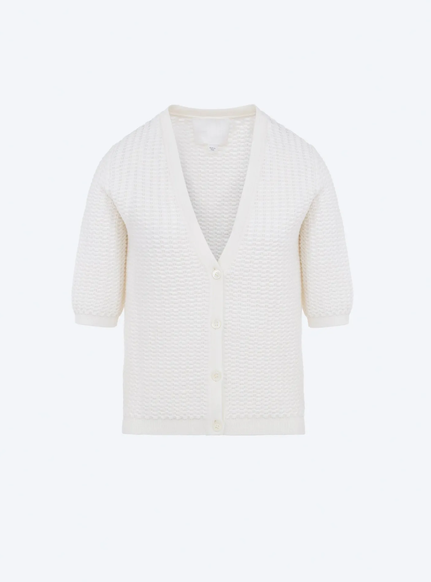 cardigan v maille smockée