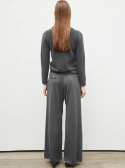 chemise en maille col volanté