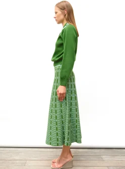 chemise maille brodée main