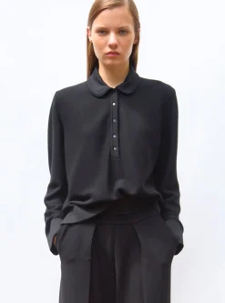 chemise maille col croquet