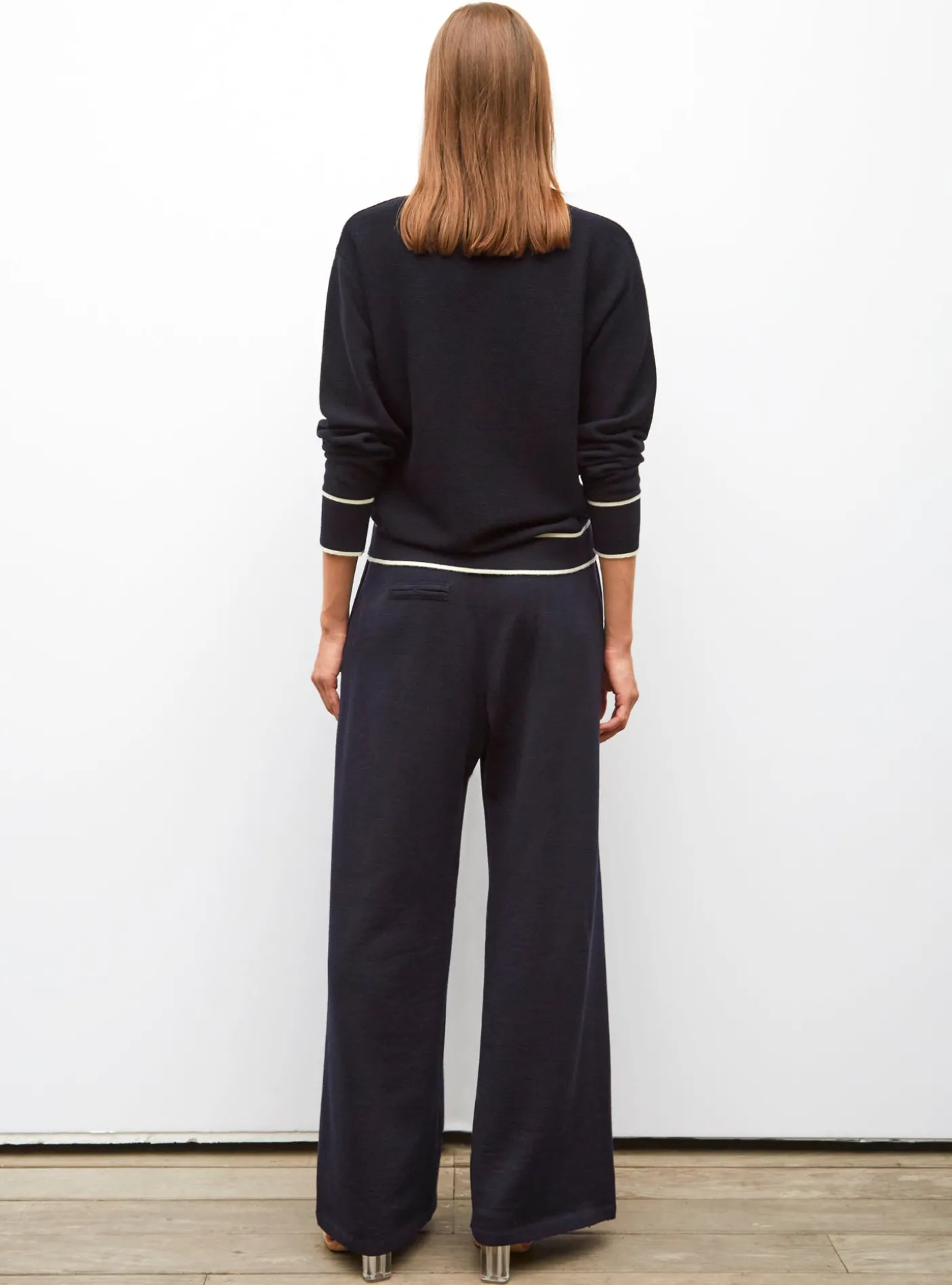 chemise maille col gansé