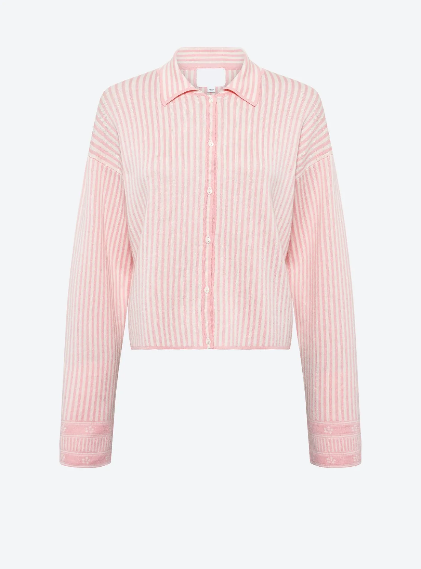 chemise maille fines rayures