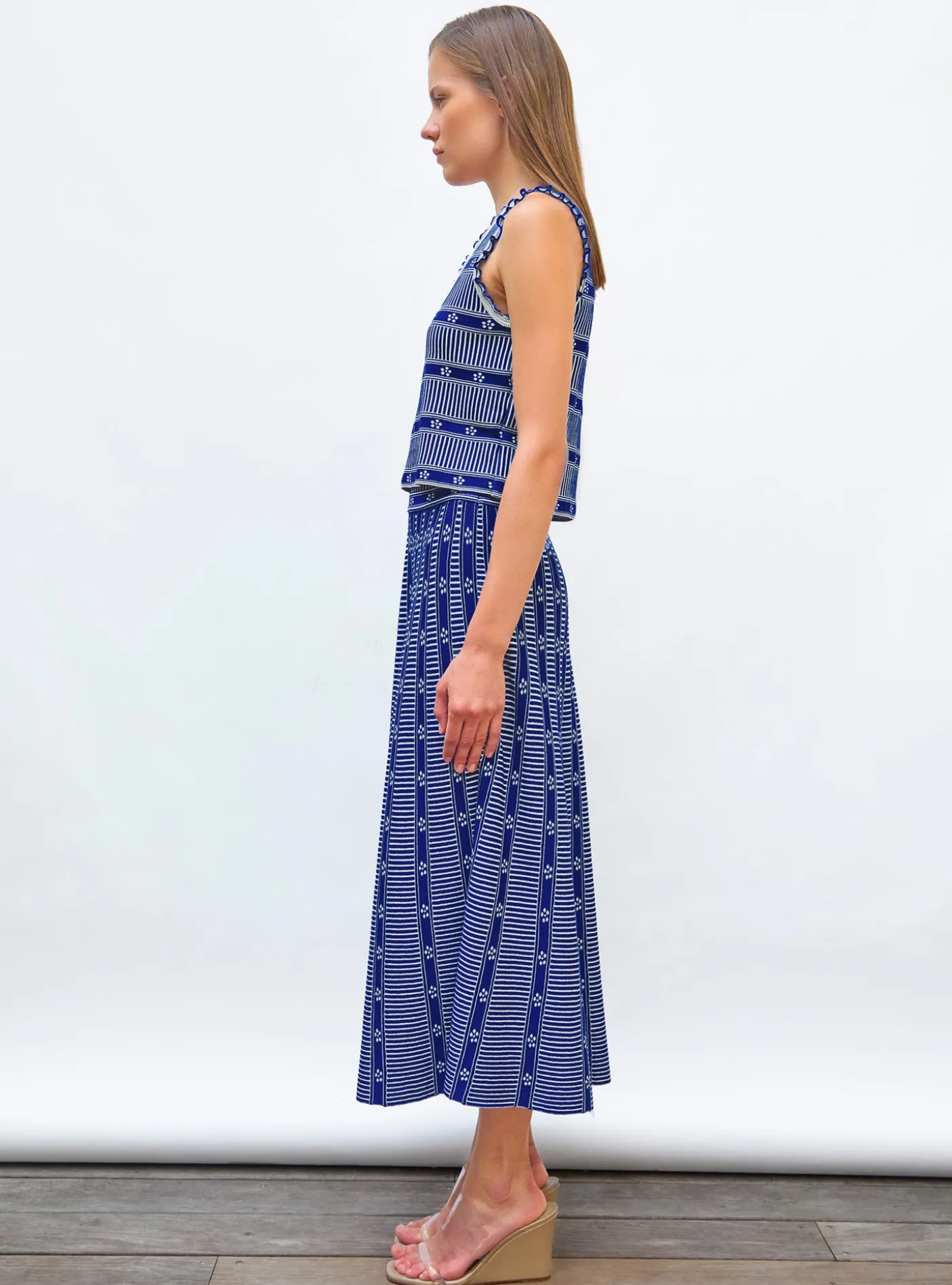 débardeur maille mini fleurs