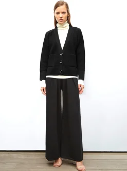 grand cardigan en maille ondulée