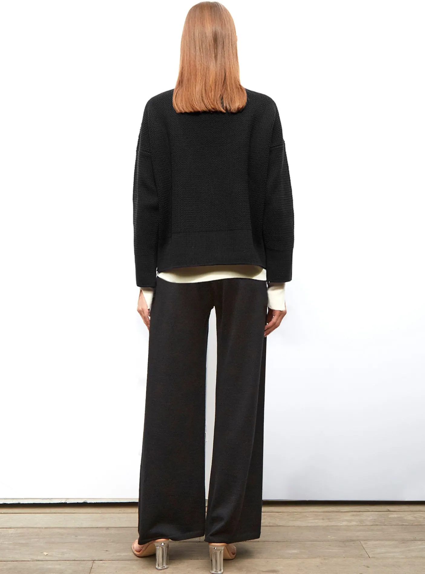 grand cardigan en maille ondulée