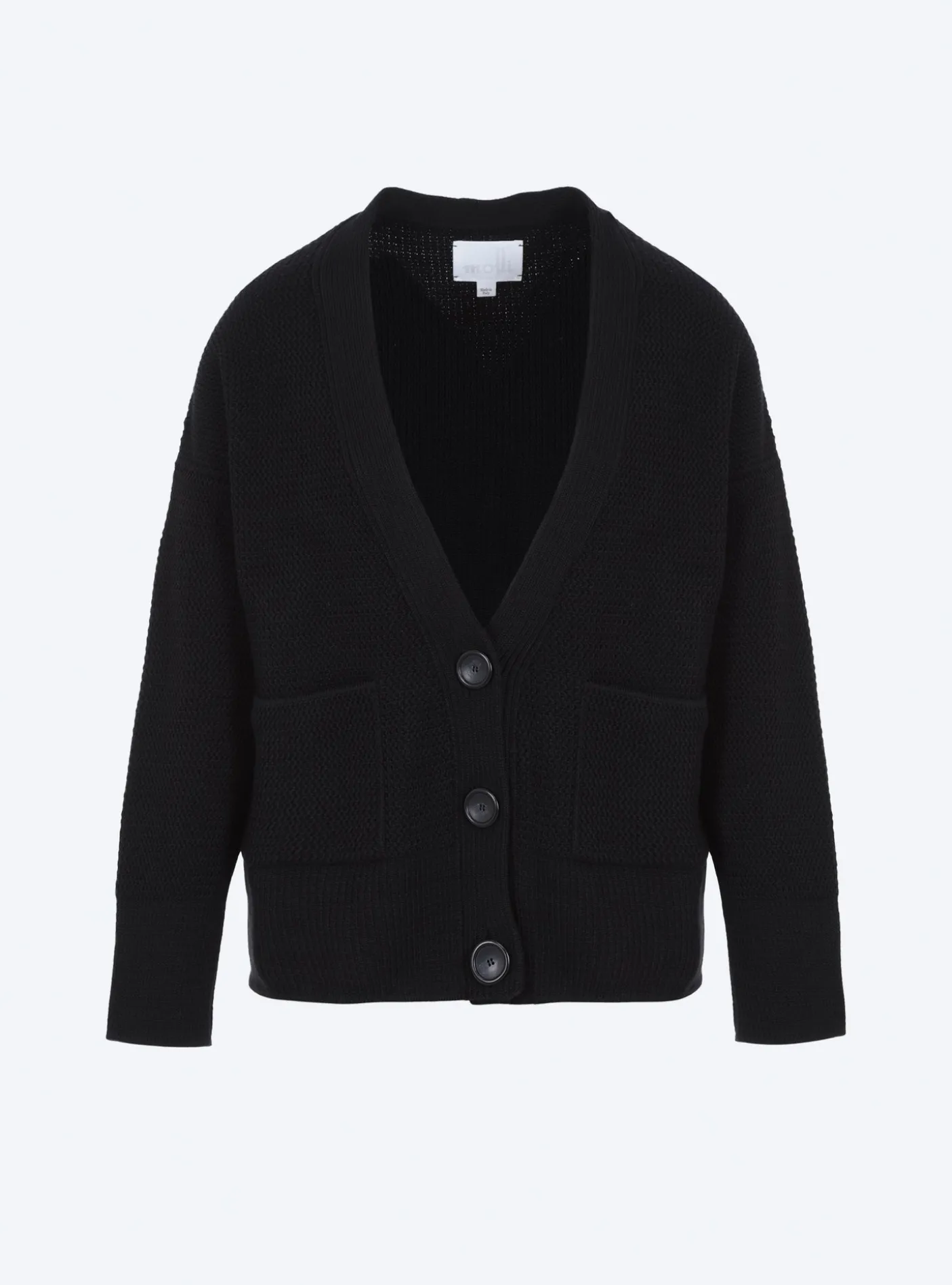 grand cardigan en maille ondulée