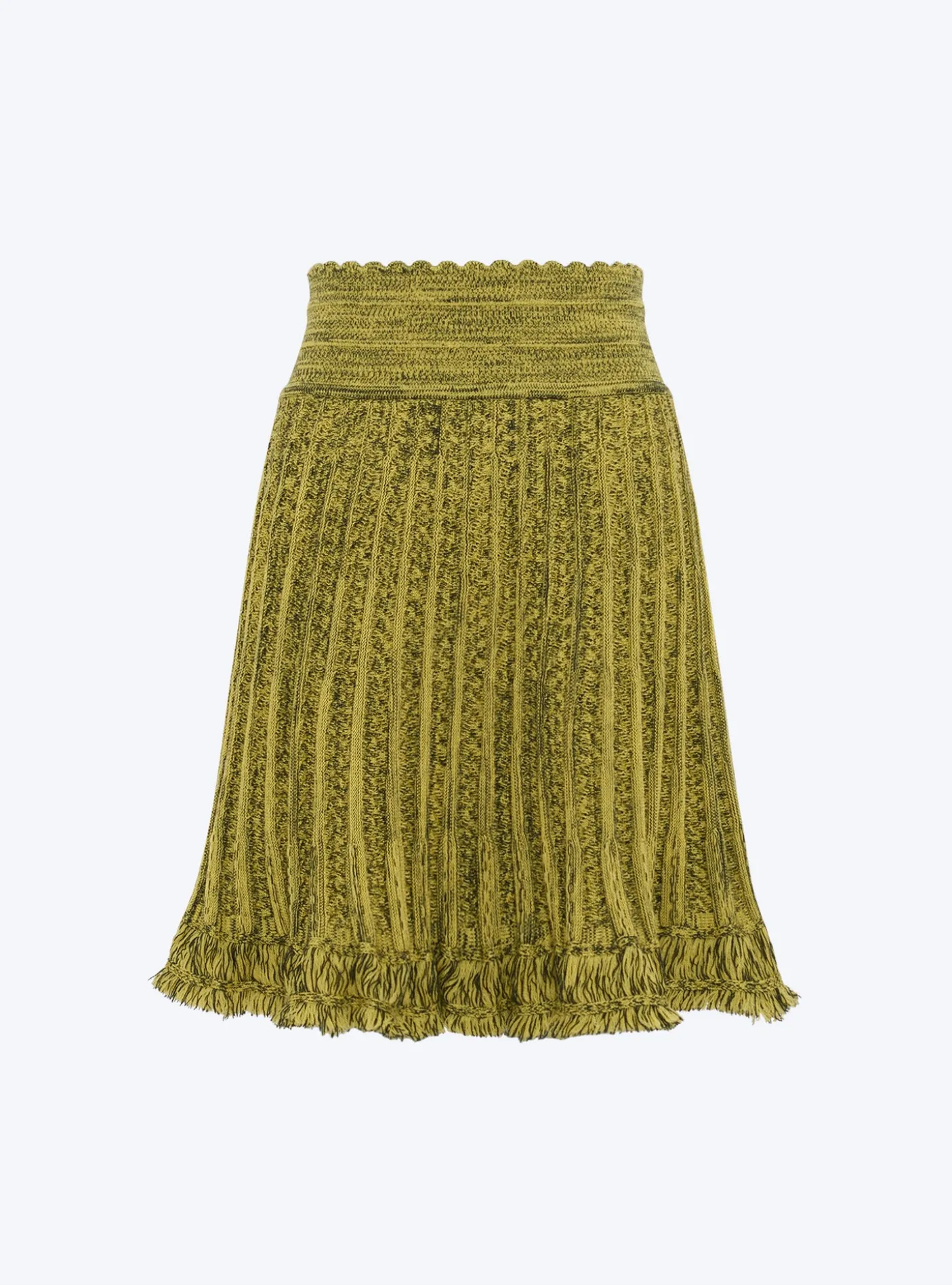 jupe courte maille chevron