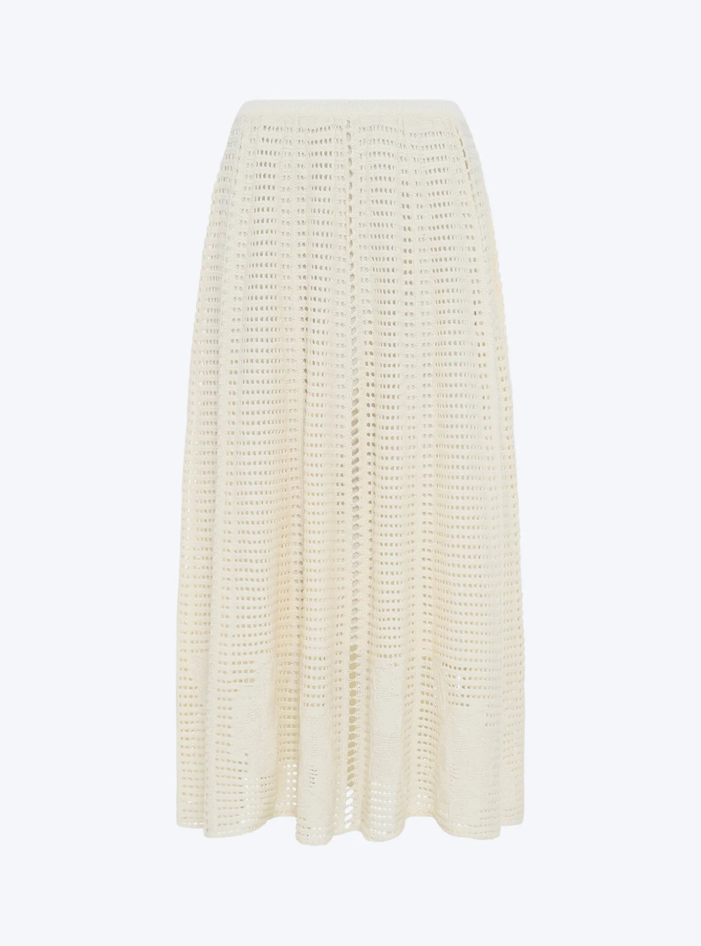 jupe en maille cannage ajourée