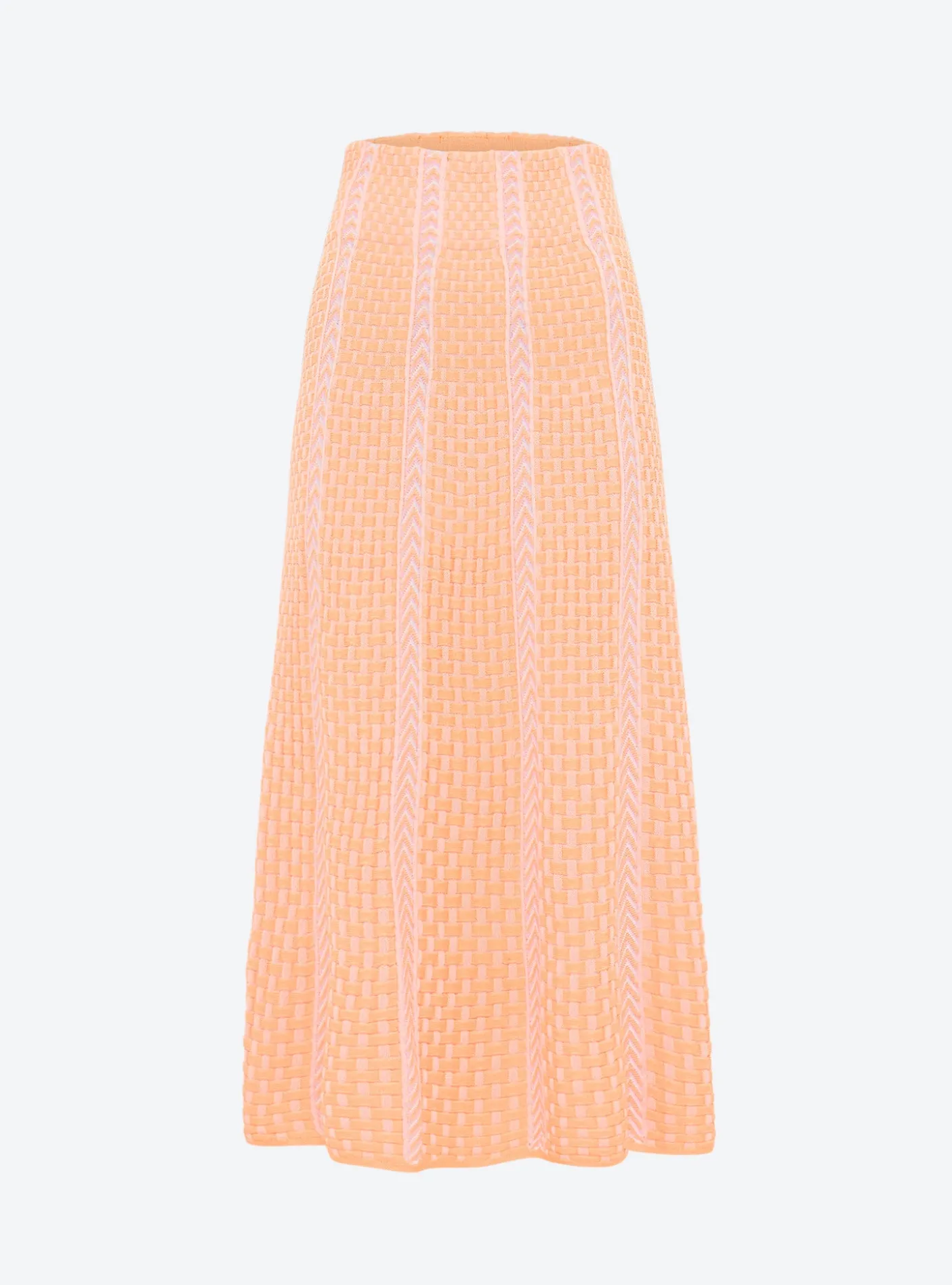 jupe en maille panier tressé
