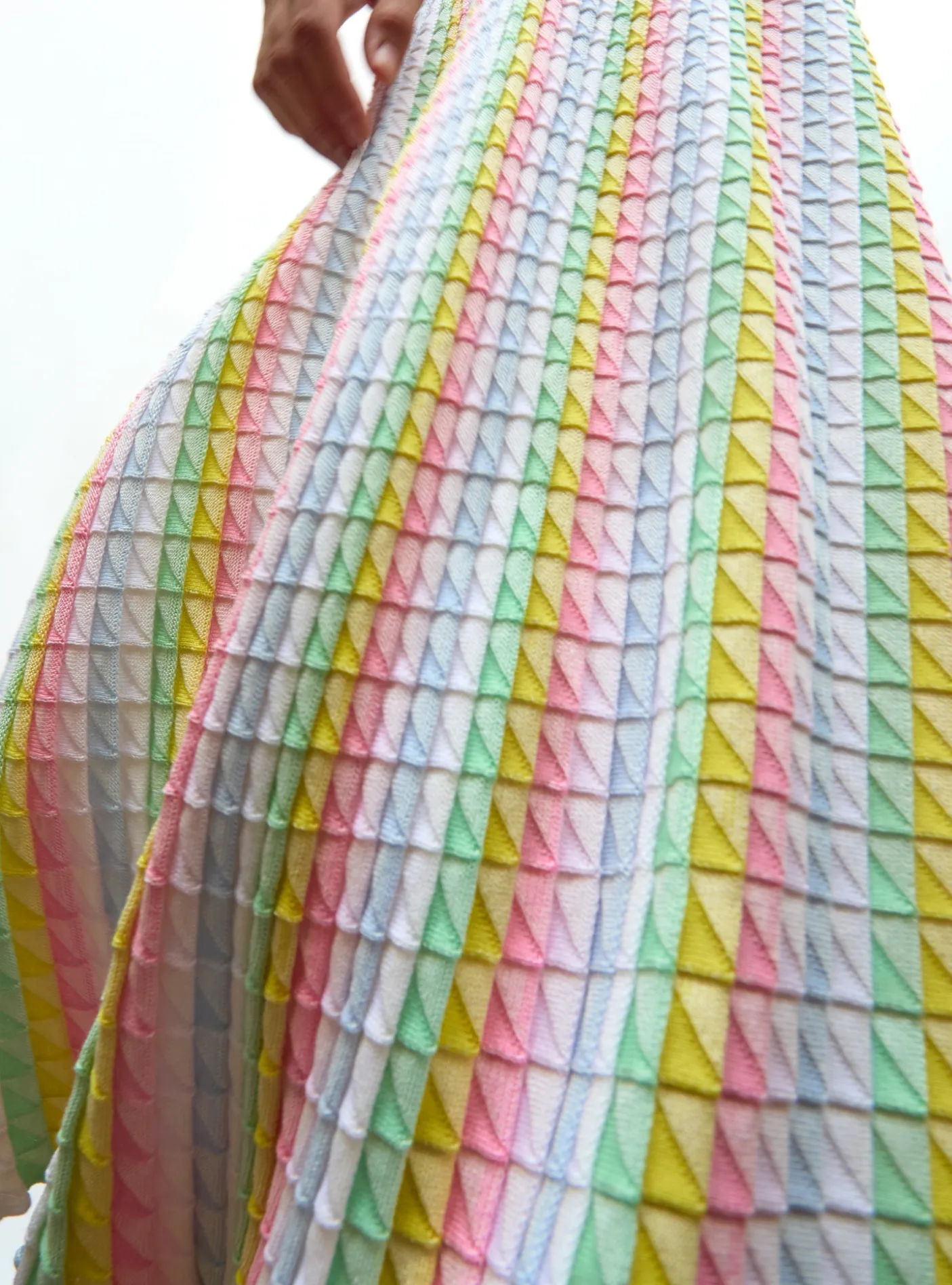 jupe fluide maille origami
