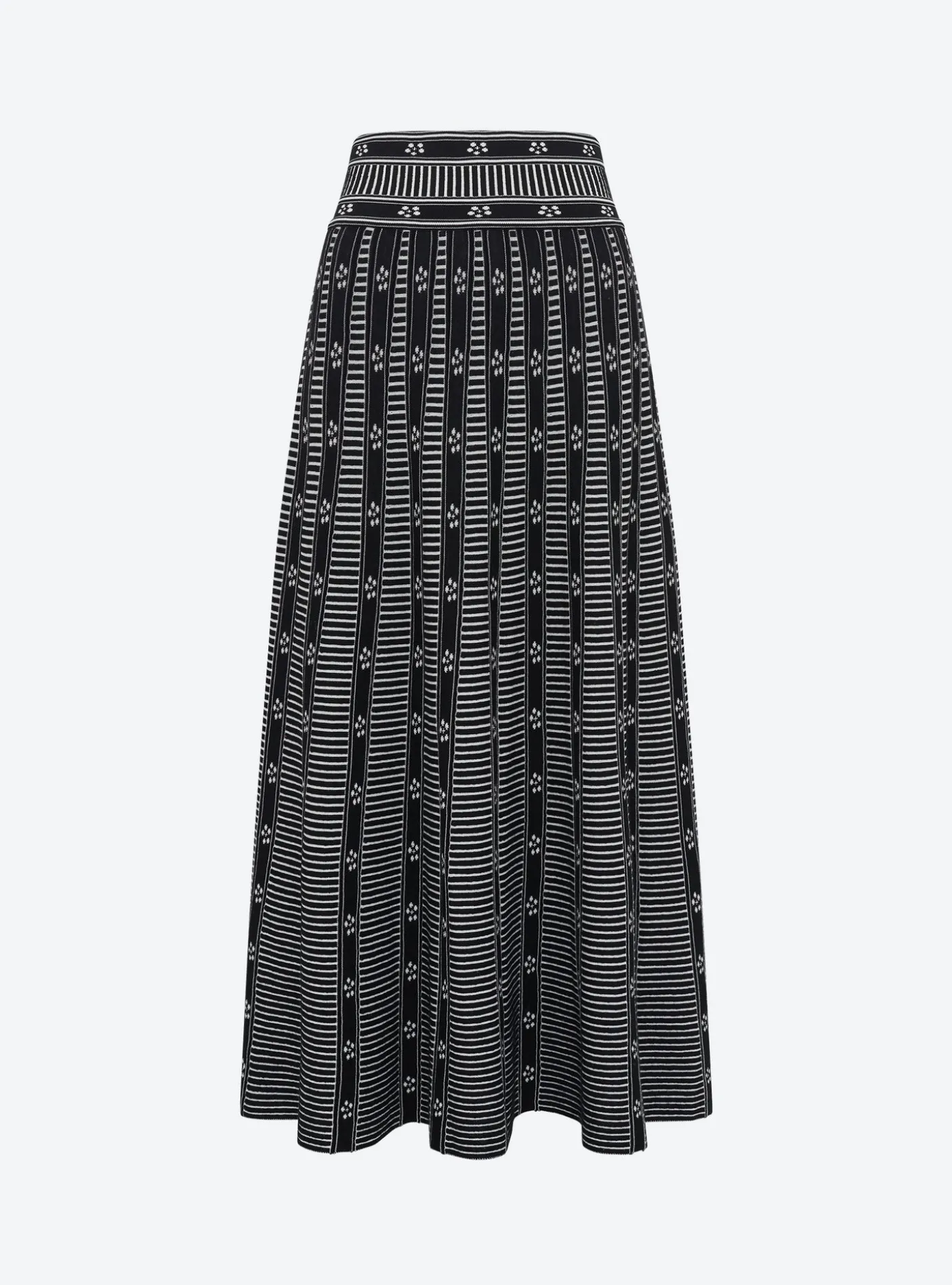 jupe jacquard mini fleurs