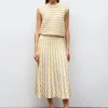 jupe longue maille zellige multicolore