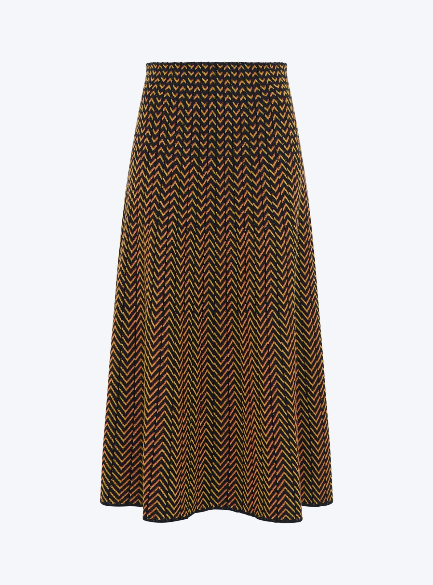 jupe réversible maille chevron