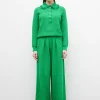 pantalon couture en maille damier