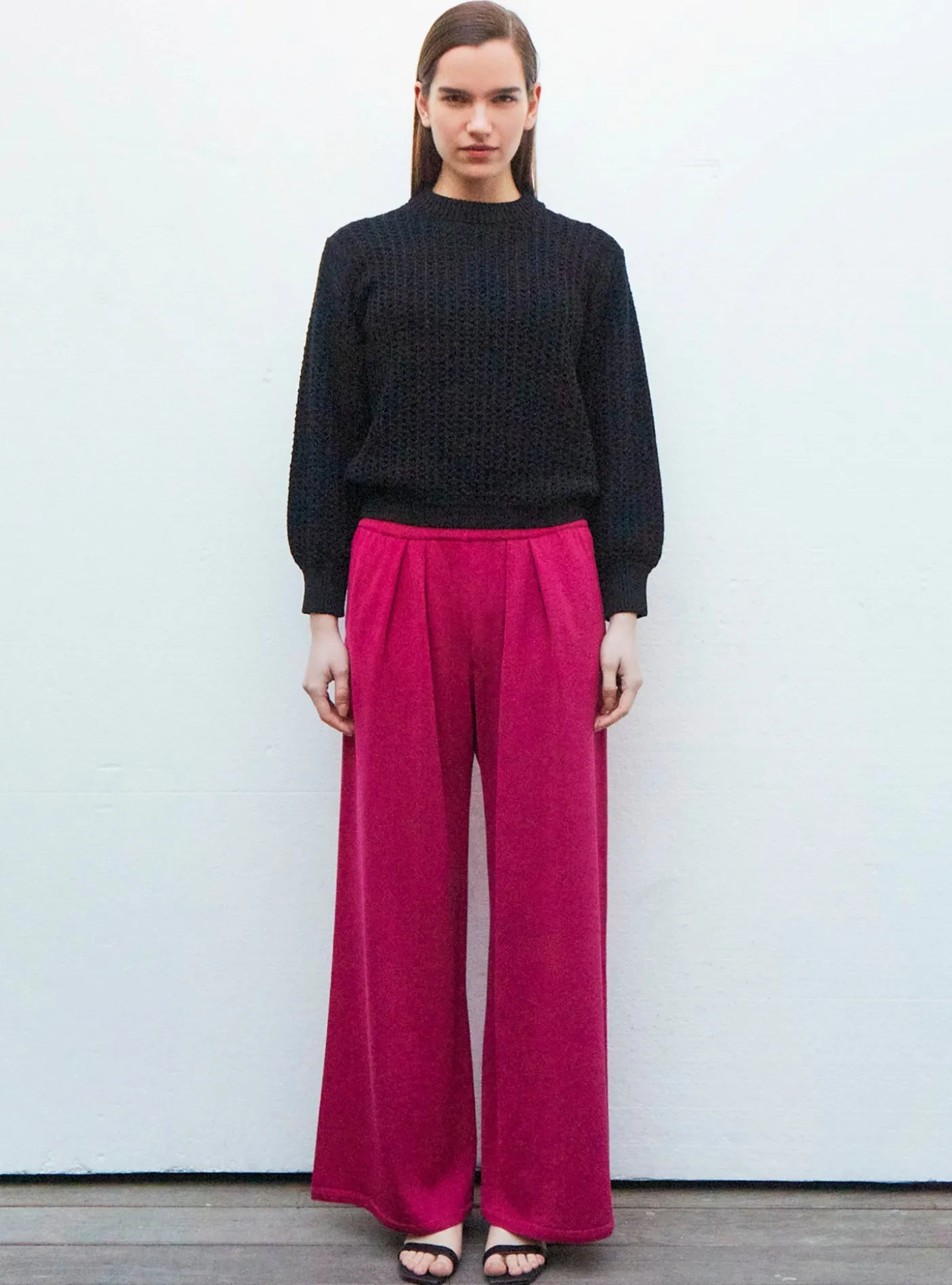 pantalon fluide maille d'été