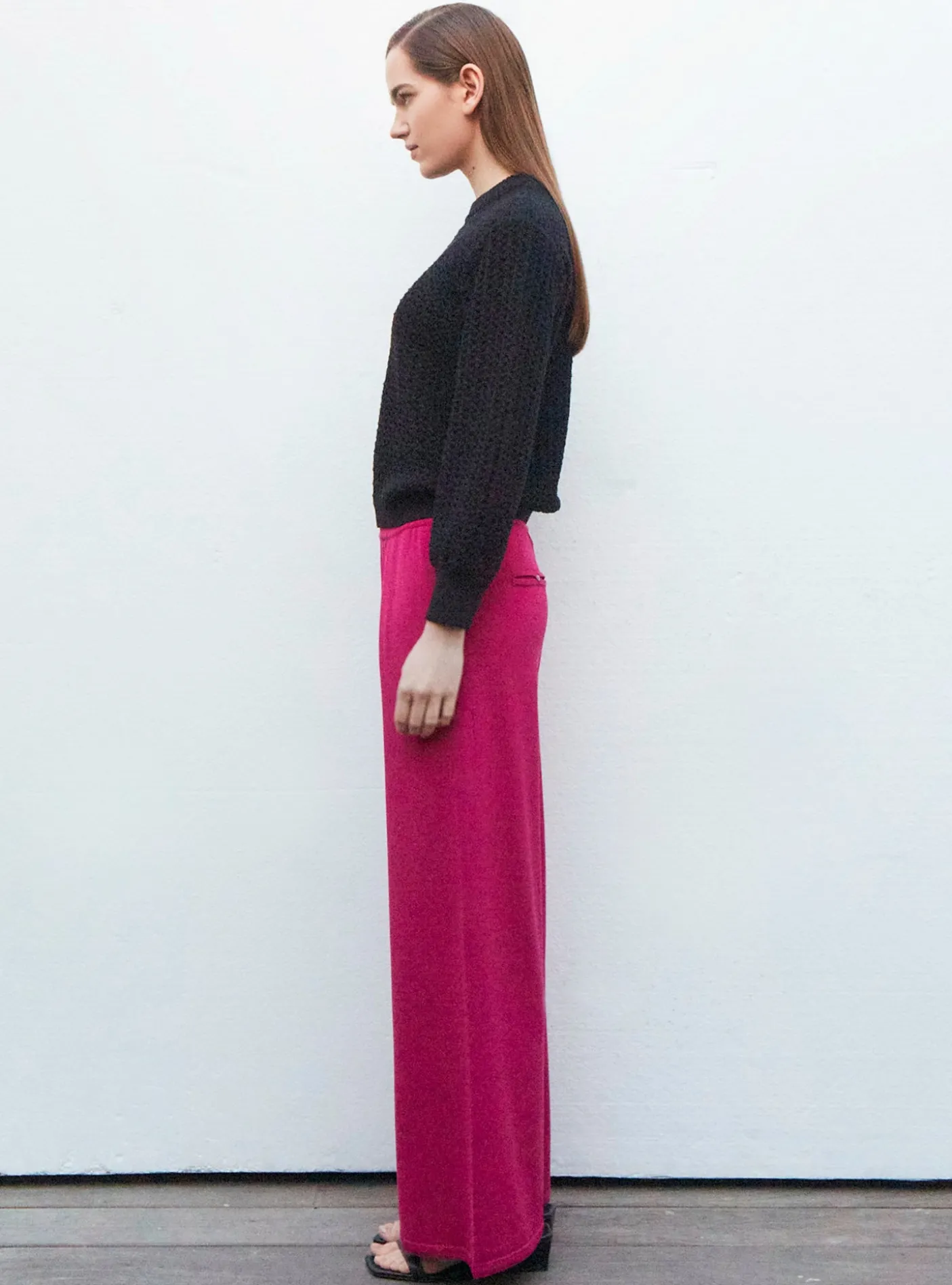 pantalon fluide maille d'été