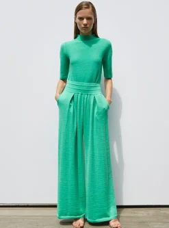pantalon fluide maille fine jersey