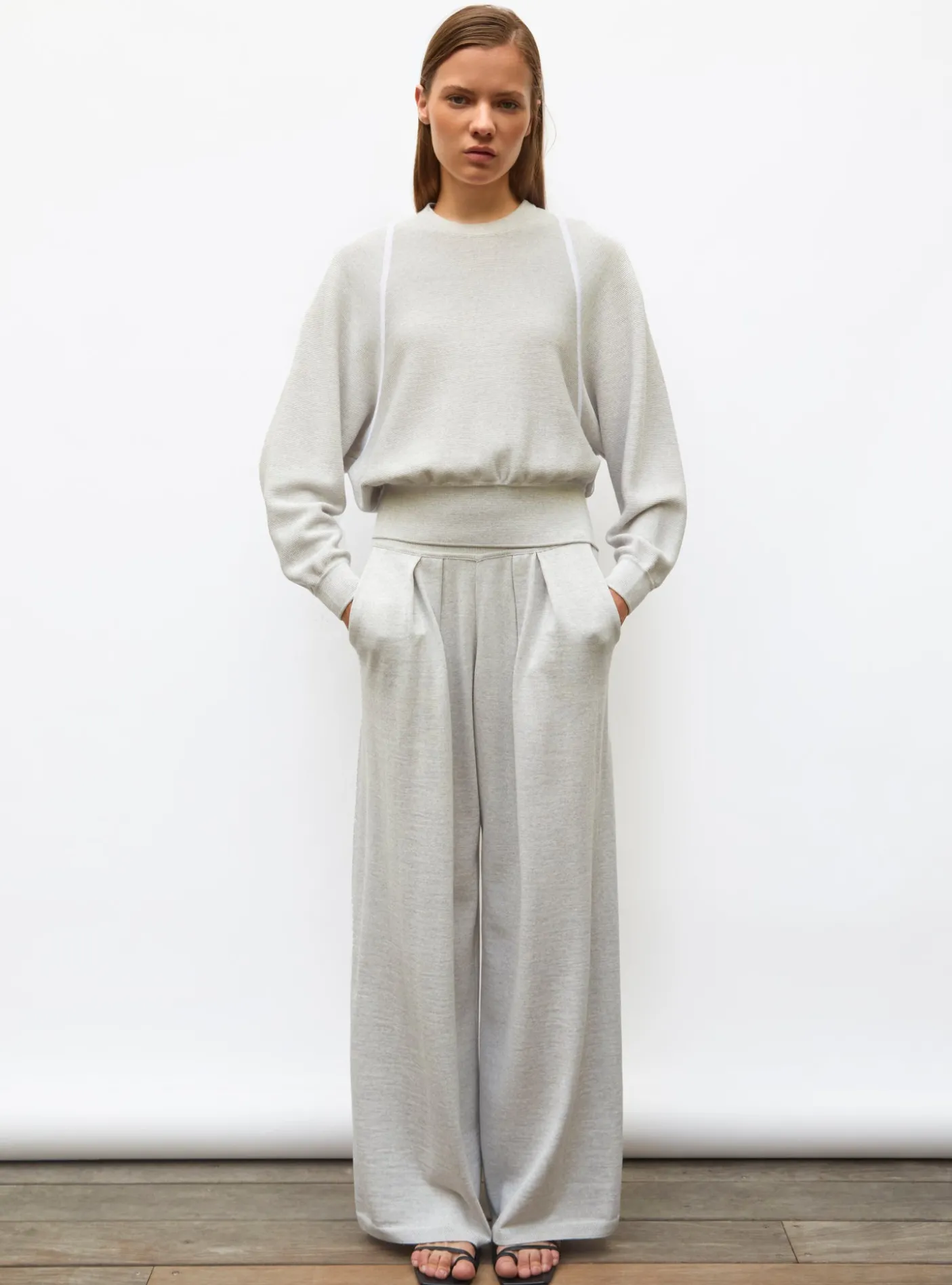 pantalon fluide maille fine jersey