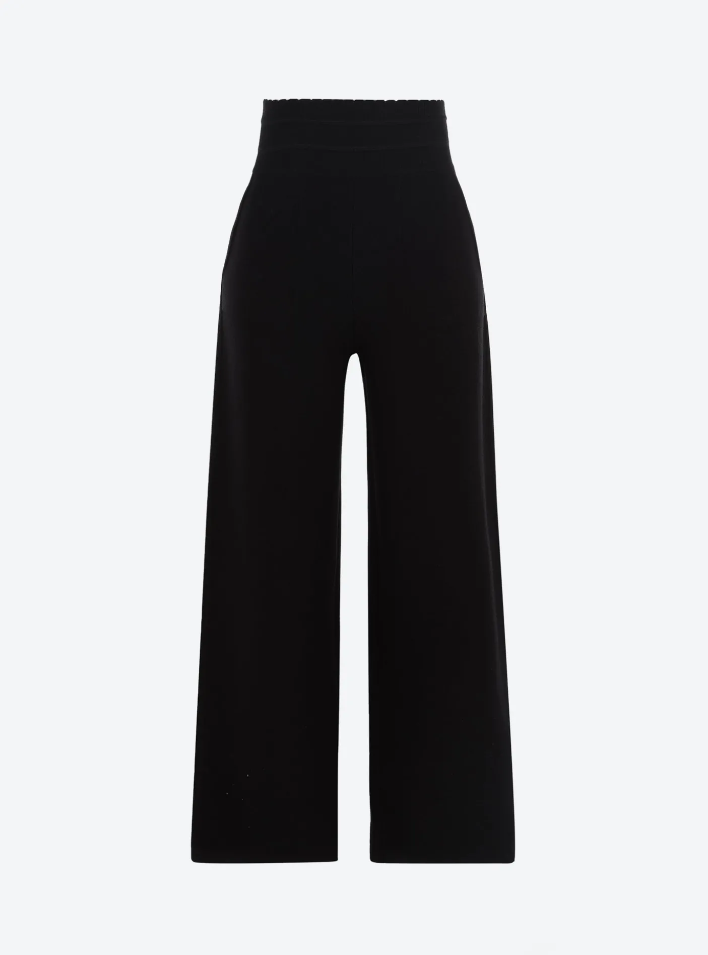 pantalon taille haute maille jersey