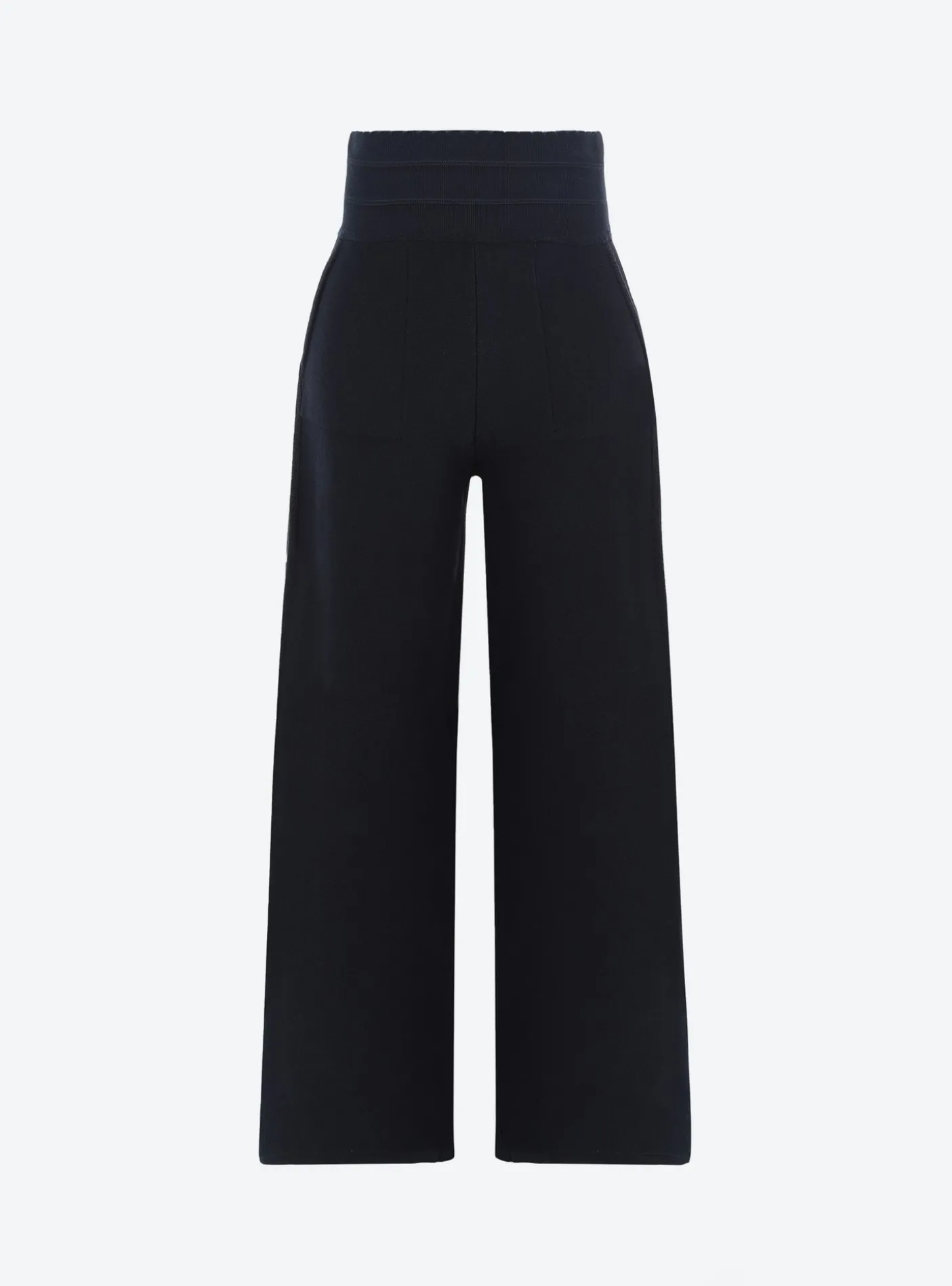 pantalon taille haute maille jersey