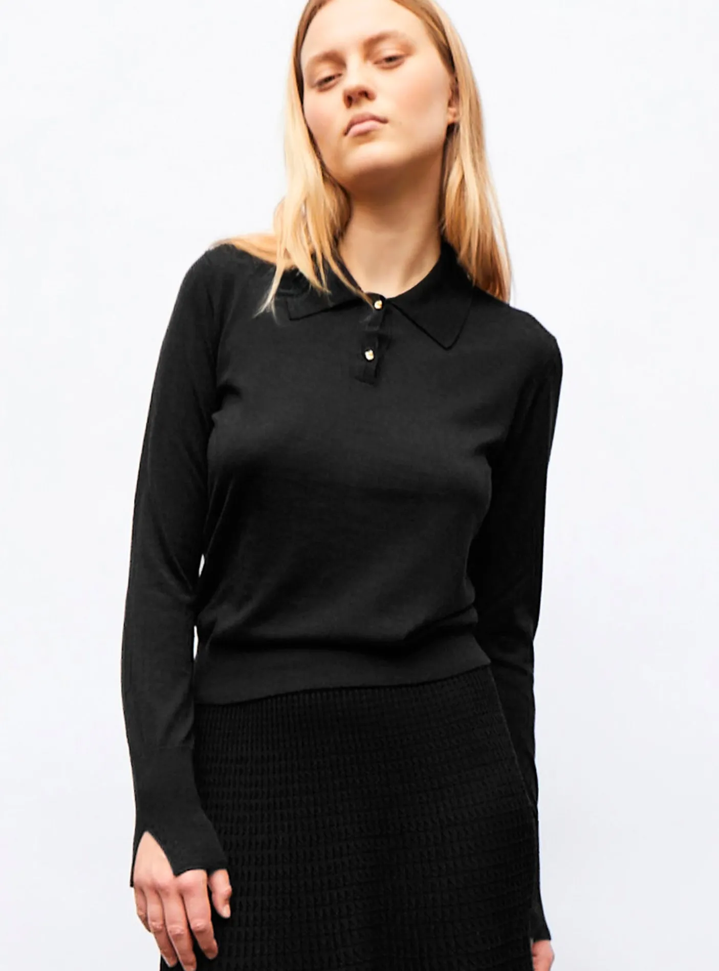 polo fin en jersey soyeux