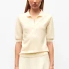 polo maille point mousse