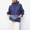 pull à capuche maille damier