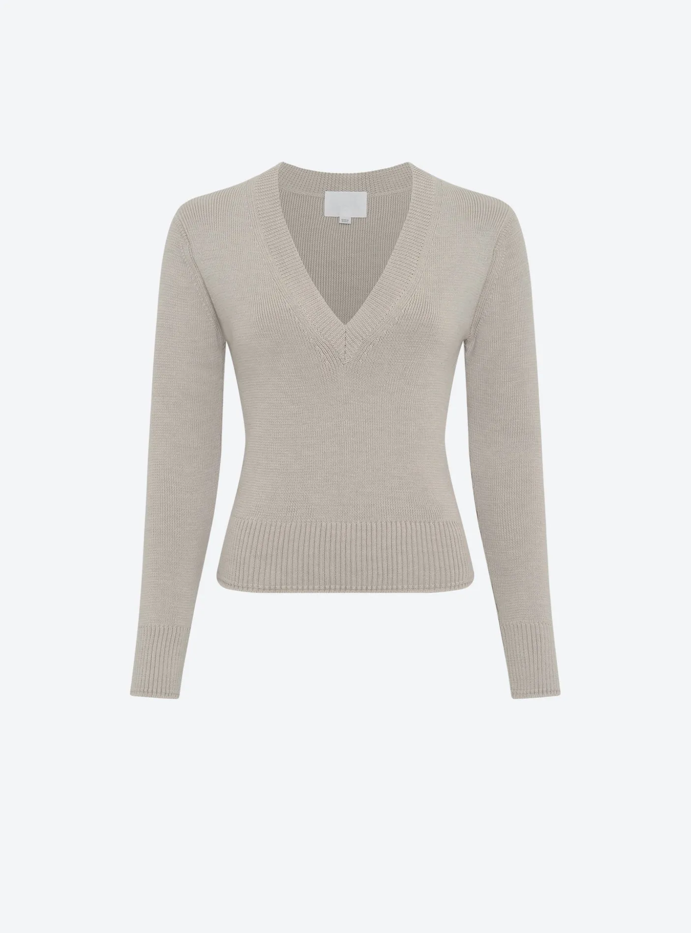 pull col v maille pleine
