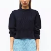 pull court maille damier