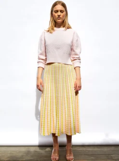 pull court maille damier