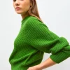 pull fin maille gaufrée
