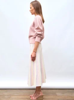 pull fin maille gaufrée