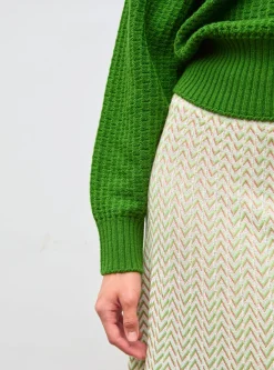 pull fin maille gaufrée