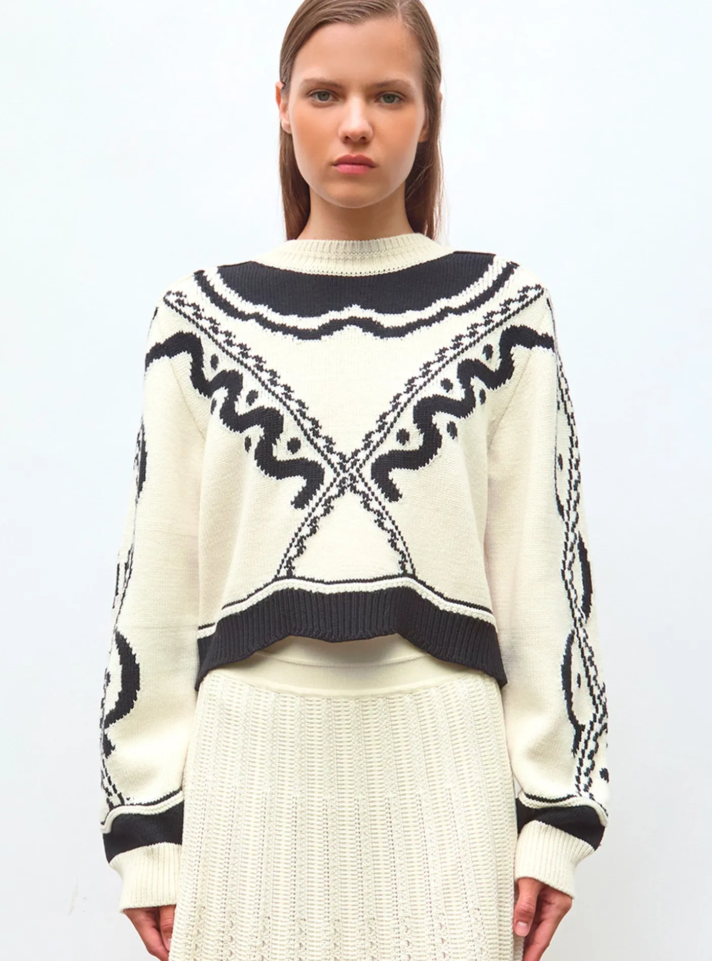 pull maille jacquard