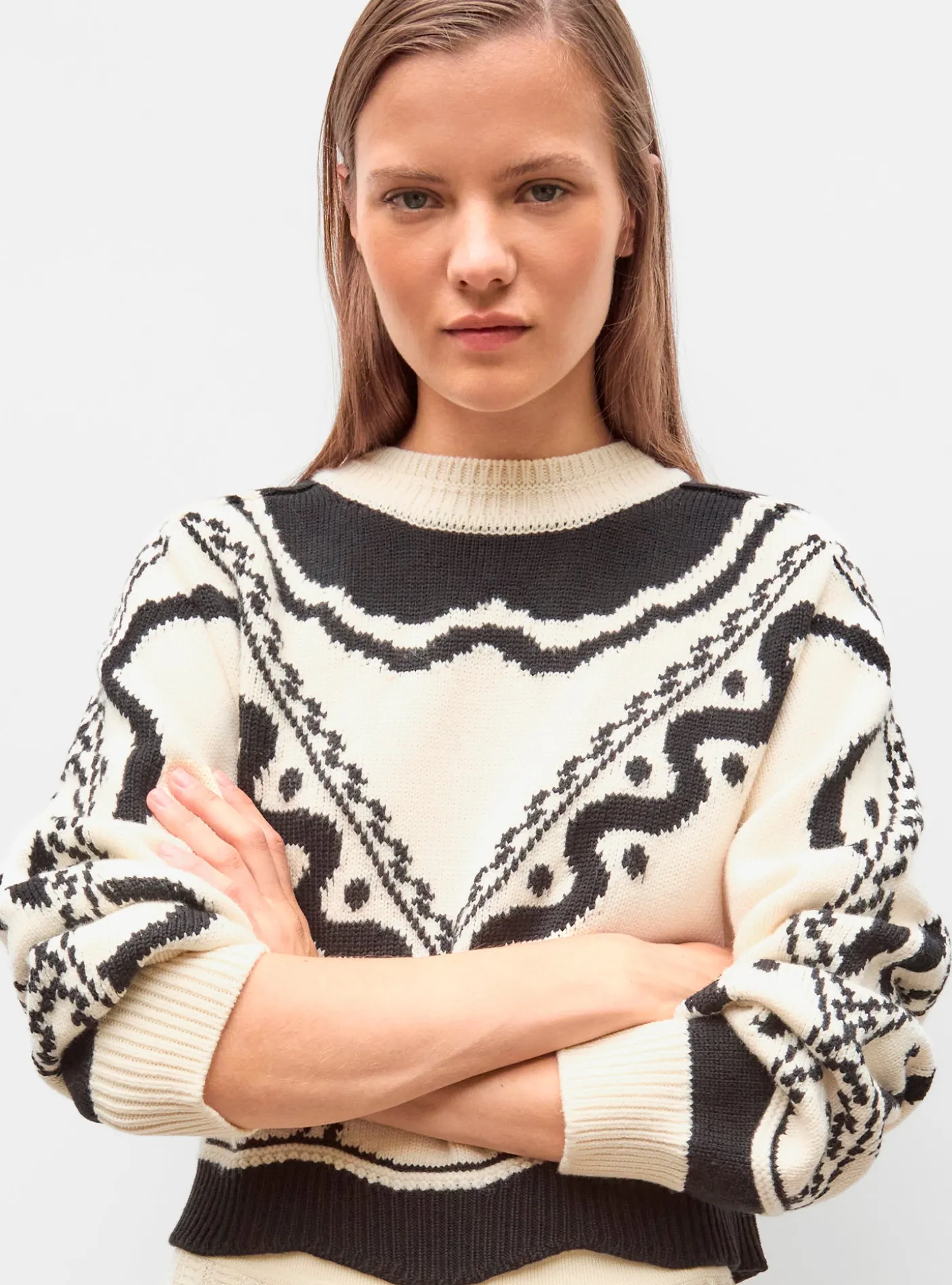 pull maille jacquard