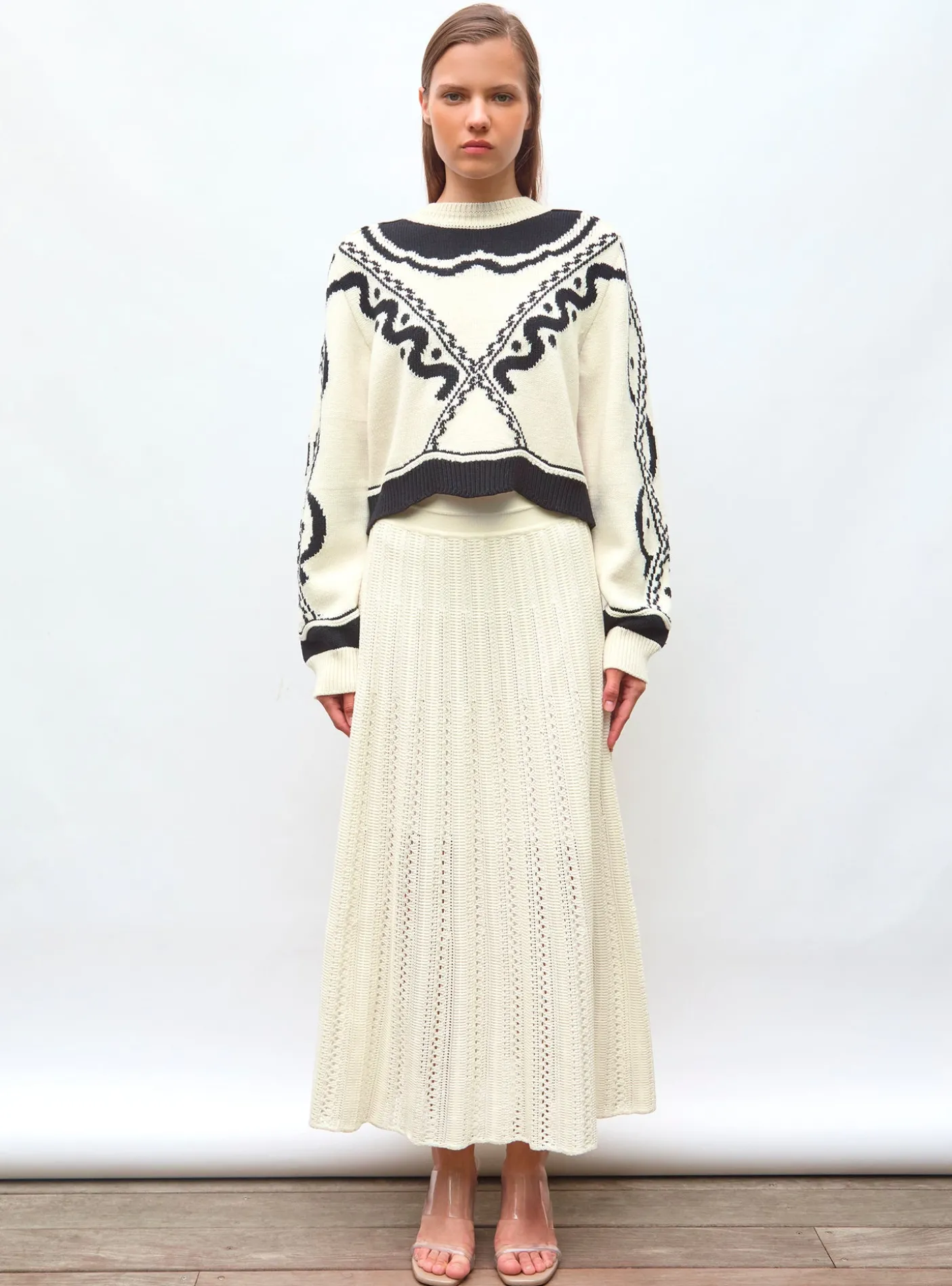 pull maille jacquard