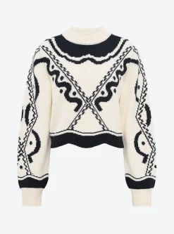 pull maille jacquard