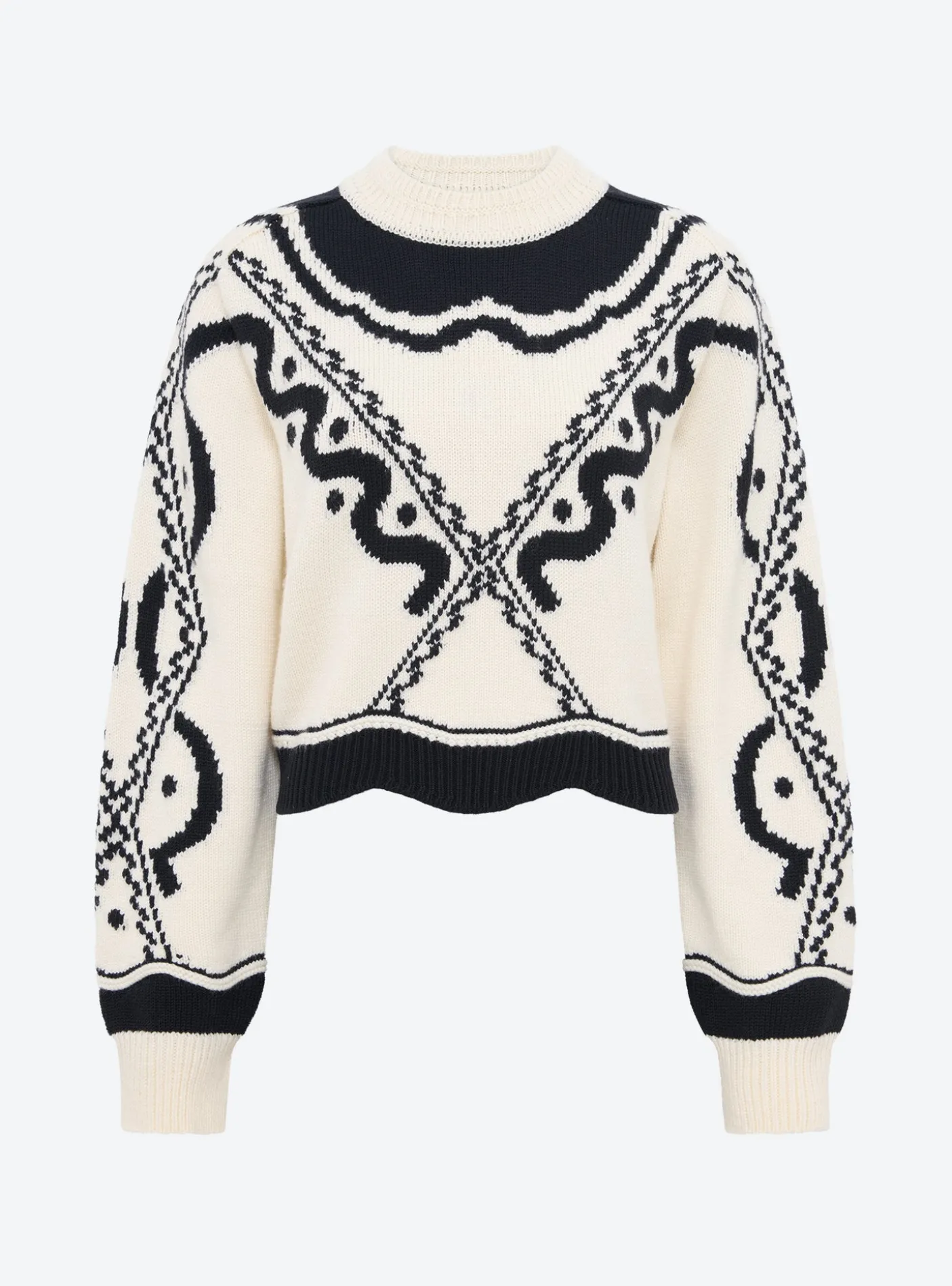pull maille jacquard