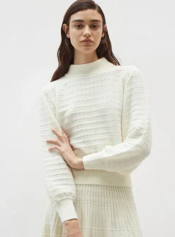 pull maille manches blousantes
