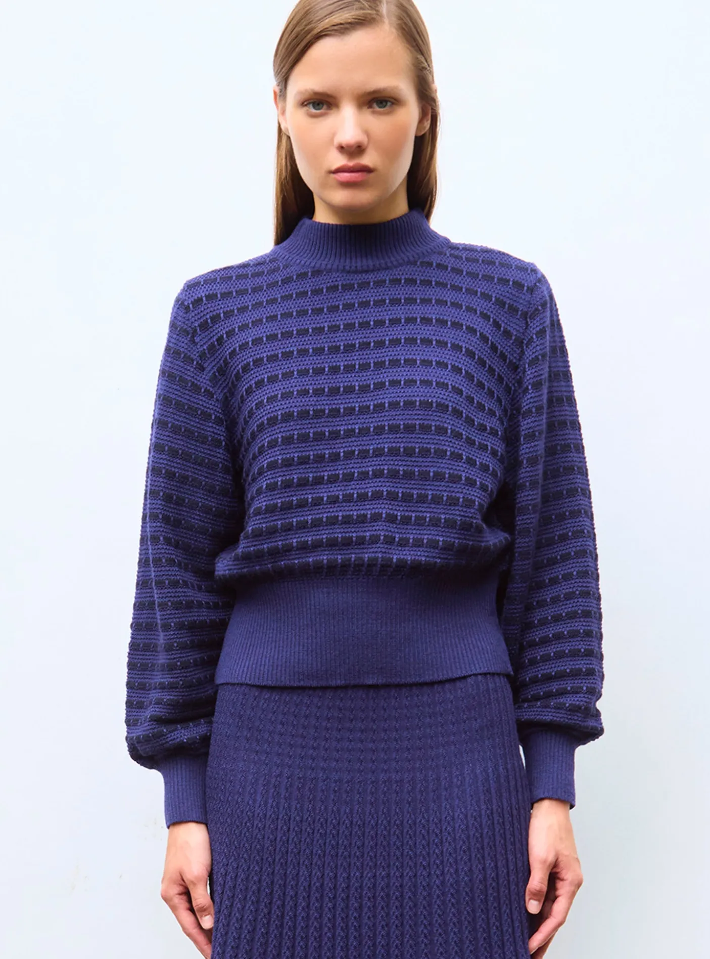 pull maille manches blousantes
