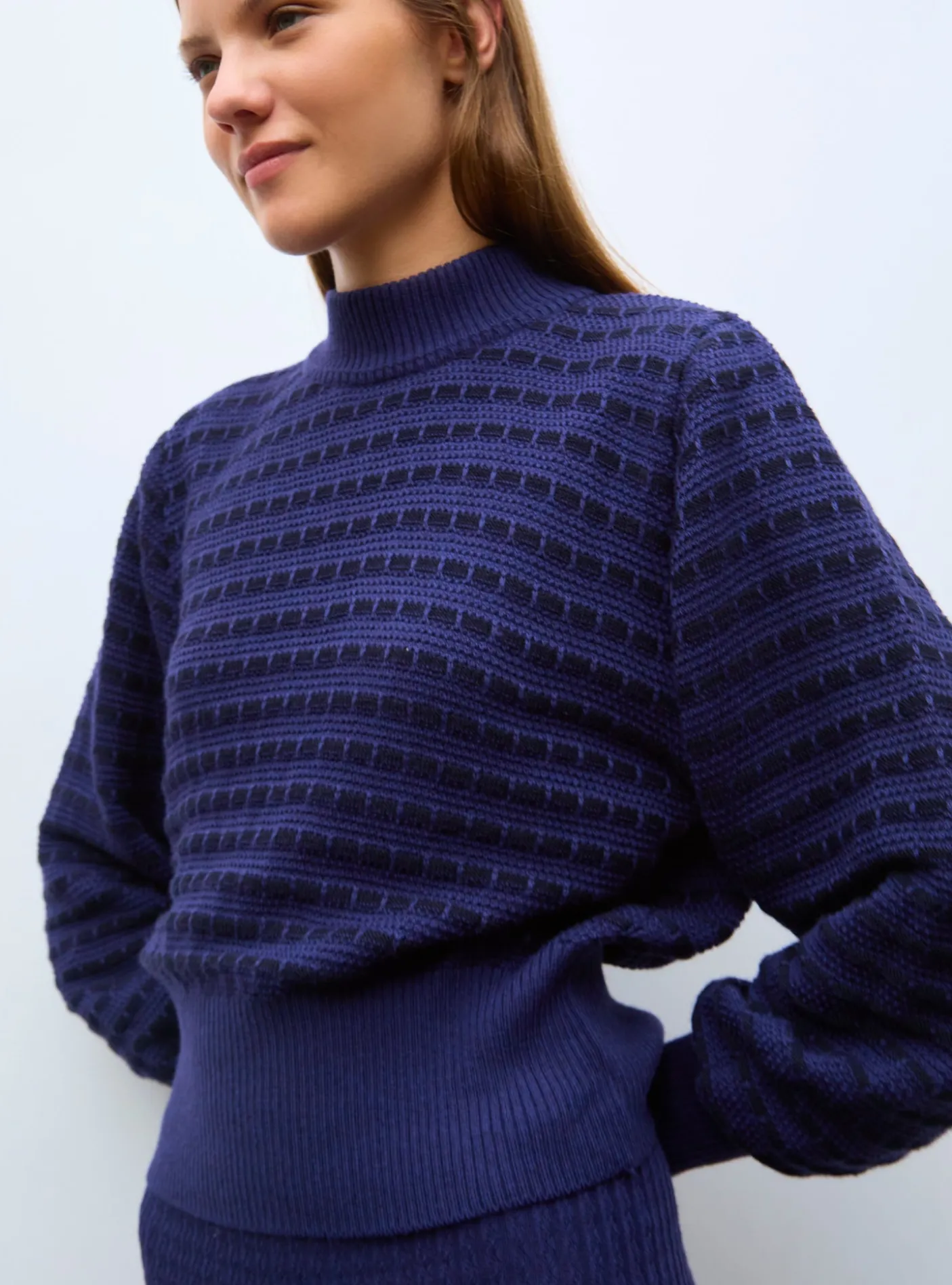pull maille manches blousantes