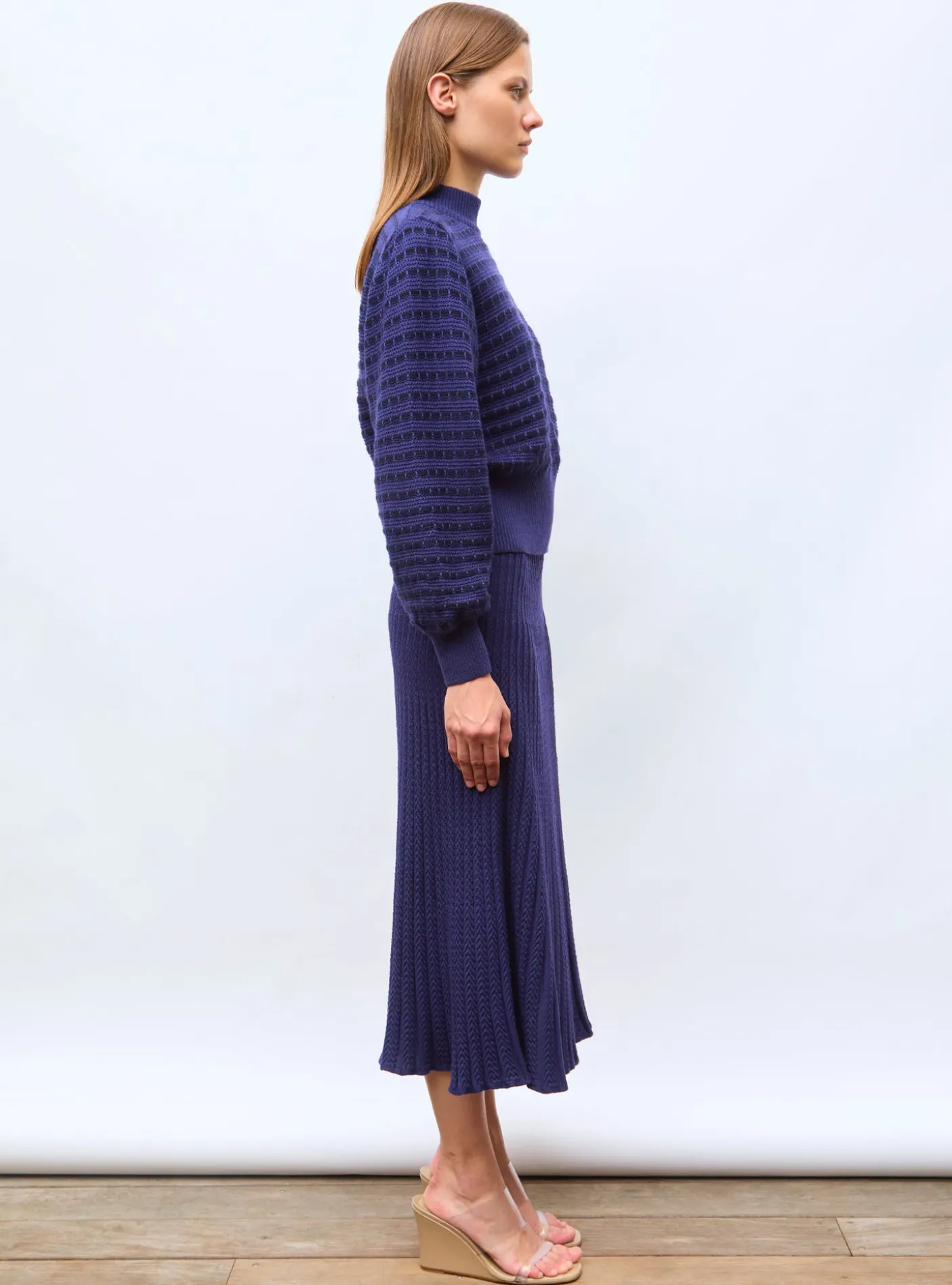 pull maille manches blousantes